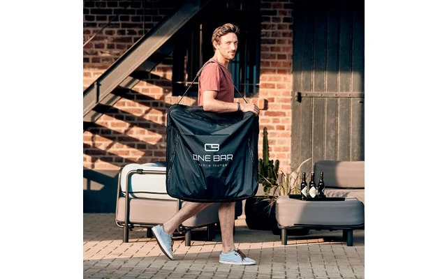 One Bar Element 3 Sgabello Gonfiabile Grigio Chiaro - immagine 3