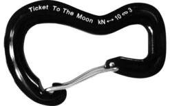 TICKET TO THE MOON Biglietto Per La Luna In Alluminio 10kN Moschettone In Alluminio 2 Pezzi