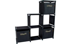 Bo-Camp Industrial Zwart Cassettiera Incl. 3 Scatole Portaoggetti