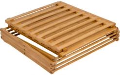 Bo-Camp Urban Outdoor Fitzroy Bamboo Armadio Pieghevole 4 Scomparti