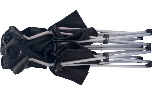 Basic Nature Travelchair Love Seat Divano Pieghevole Nero