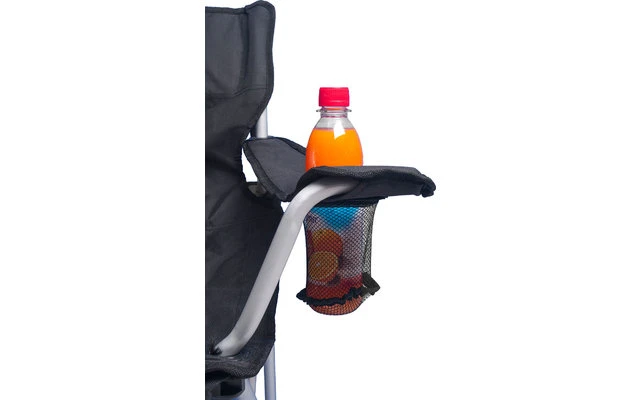 Basic Nature Travelchair Comfort Sedia Pieghevole Nera - immagine 2