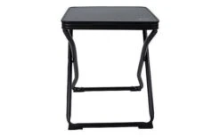 Bo-Camp Stool Pieghevole Con Top Nero
