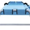 Disc-O-Bed Kid-O-Bed Con Telaio Dritto, Senza Tasca Laterale, Blu