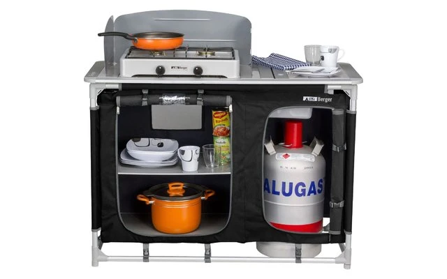 Cucina Da Campeggio Berger Con Lavello Nero - immagine 2