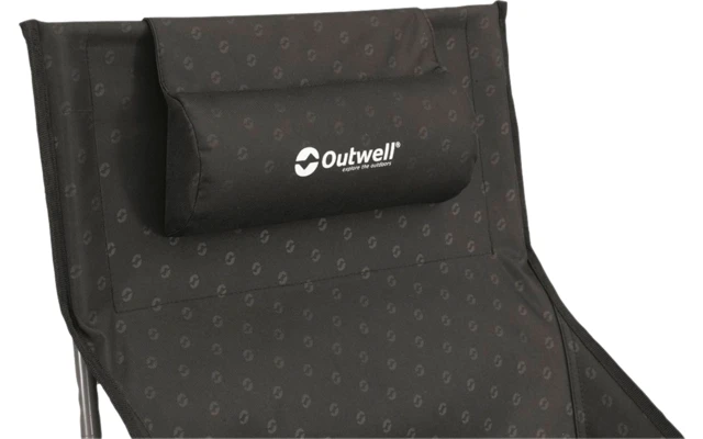 Sedia Pieghevole Outwell Emilio Nera Con Supporto Per Il Collo 65 X 44 X 101 Cm