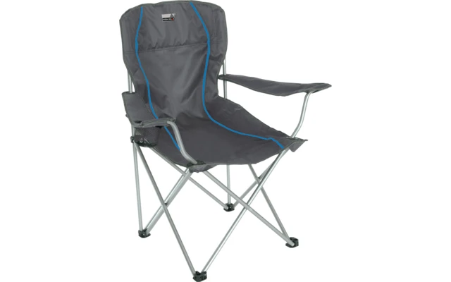 Sedia Pieghevole High Peak Salou 54 X 43,5 X 93 Cm Grigio Scuro/blu